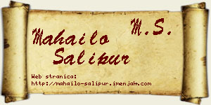 Mahailo Šalipur vizit kartica